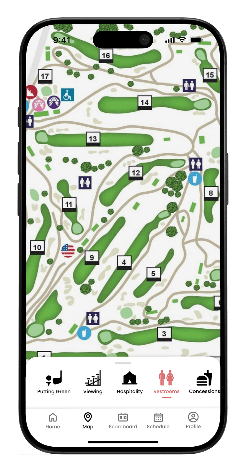 Map filters — ShopRite LPGA Classic